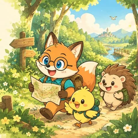 気ままな旅人型のイラスト