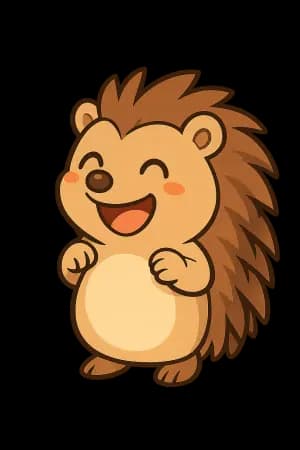 ハリネズミキャラクター